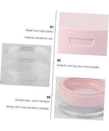  Healvian Healvian 2 Pieces Mirror Powder Container Loose Powder Makeup Powder Box Loose Containers Powder Case with Mirror Loose Holder Loose Powder Box Empty Makeup Container BB Cream Container Pink - Buy Online on GoSupps.com