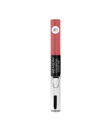 Revlon ColorStay Overtime Lipcolor 24/7 Pink (530) 0.07 oz - Longwearing Liquid Lipstick with Clear Gloss - Buy Online on GoSupps.com