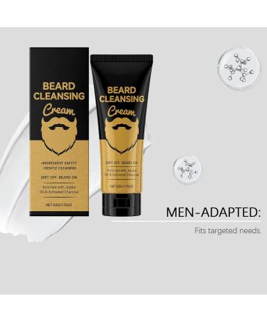  WJnflQN Beard Shampoo Moisturizing Balm and Softening Cream | Moisturizing Mustache Wash | Ideal for Shaving Grooming Daily Care Travel Weekends and Home - Buy Online on GoSupps.com