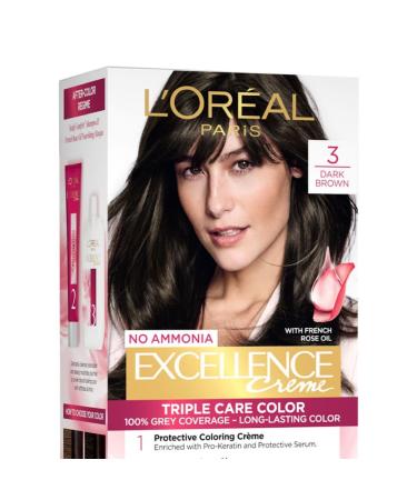 L'Oreal Paris Darkest Brown Hair Color 72ml+100g