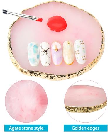 WOSO Pink Resin Nail Art Palette | Nail Polish Mixing Tray & DIY Accessories for Nail Design - Buy Online on GoSupps.com