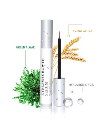 Advanced Eyelash Serum with Collagen Oat Extract & Green Algae | Maximum Length & Thickness - 5ml - Buy Online on GoSupps.com