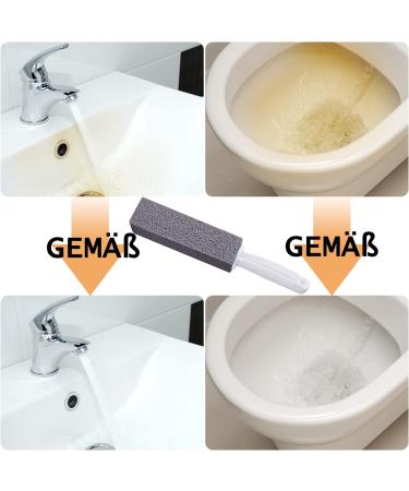 Premium Toilet Cleaning Block with Handle | Deep Clean Pumice Stone for Hard Watermarks & Stains - International Shipping Available - Buy Online on GoSupps.com