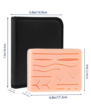 Spectabilis Suture Practice Kit for Medical & Vet Students - Large Silicone Pad with 14 Pre-Cut Wounds & Comprehensive Tool Set for Surgical Practice - Buy Online on GoSupps.com
