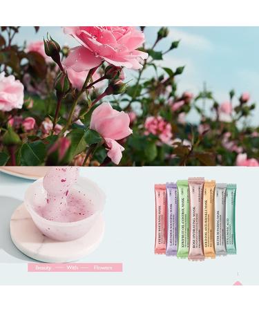 Diy Spa Rose Hyaluronic Acid Hydro Jelly Facial Mask Powder Collagen Vitamin C Peel off Rubber Face Mask - 12 Sacks - Buy Online on GoSupps.com