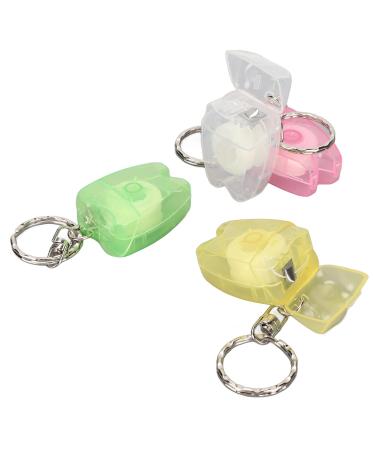 Buy Dental Floss Key Rings - Portable Tooth Picks & Keychain Floss for Oral Care | High-Strength Plastic Dental Tools - Buy Online on GoSupps.com