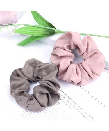 Kavya Hair Scrunchies for Women large Silk Scrunchie Satin Hair Tie Elastics Hair Bobbles Traceless Scrunchy Ponytail Holders Hair Accessories for Women and Girls with Fine Thick Hair - Buy Online on GoSupps.com