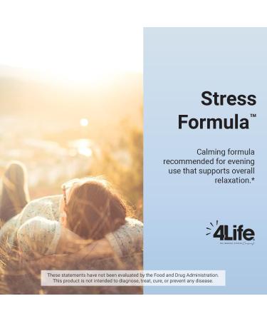 4Life Stress Formula Dietary Supplement Supports Nervous System and Sleep with Lemon Balm Chamomile & Valerian Root 60 Capsules - Buy Online on GoSupps.com