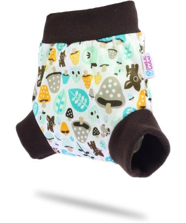 Petit Lulu XL Cloth Nappy Wrap - Mushrooms | Reusable Washable Diaper | European Made Nappies - Buy Online on GoSupps.com