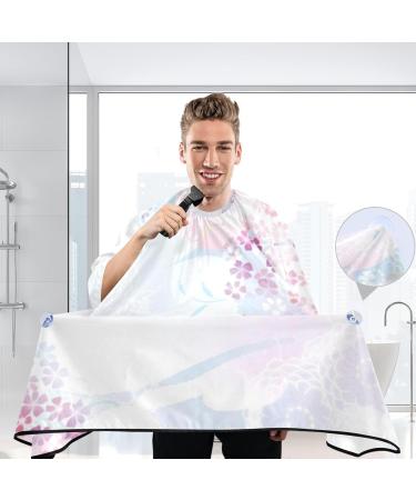 Waterproof Barber Cape - Japanese Sakura & Cheetah Haircut Bib for Men & Women | Unisex Hair Cutting Cape - Buy Online on GoSupps.com