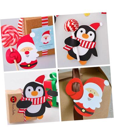  PRETYZOOM PRETYZOOM 54 Pieces Paper Lollipop Paper Card Christmas Lollipop Holder Candy Christmas Decorations Candy Party Tricks Sugar Candy Red Manual - Buy Online on GoSupps.com