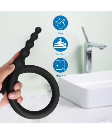 Shower Enema Douche Nozzles - 4 Holes Silicone Attachments for Comfortable Use | Reusable Enema Hose with On/Off Valve - Buy Online on GoSupps.com