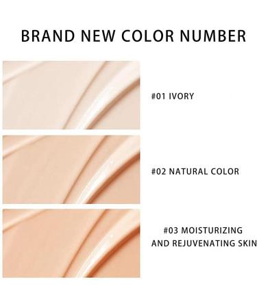 F V Concealer Foundation CC Liquid 30ml 24HR Matte Lightweight Long-Lasting Waterproof Foundation F V Concealer Foundation Base Makeup Moisturizing Liquid Full Coverage (2pcs 02+1pcs 03) - Buy Online on GoSupps.com