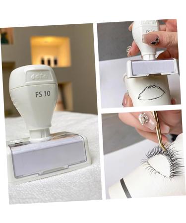 FOMIYES Eyelash Practice Stamp Lower Eyelash Stamp Tool for Natural Lashes Extension Lash Extension Stamp Bottom Eyelash Stamp Eyeliner DIY Lower Lashes Extend Self Made Plastic White - Buy Online on GoSupps.com