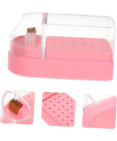 POPETPOP Box Cleaning Brush Drills Nail Drill Bits Holder Nail Drill Bits Container Nail Drill Bit Organizer Nail Bit Holder Manicure Drill Bit Holder Plastic Grinding Head Display Stand - Buy Online on GoSupps.com