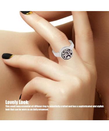 Essential Oil Diffuser Finger Ring | Aromatherapy Stainless Steel - Stylish Open Design - Buy Online on GoSupps.com