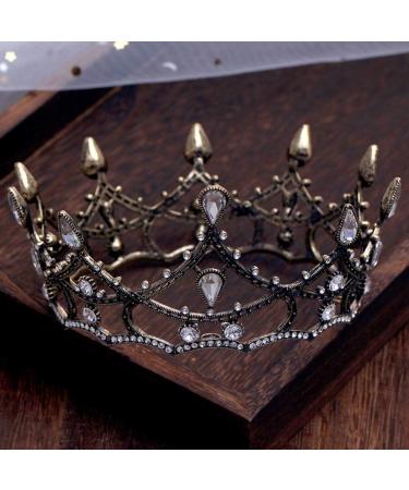 Beaupretty Black Wedding Bride Crown & Tiara - Baroque Rhinestone Hair Jewelry for Birthday & Pageant - Buy Online on GoSupps.com