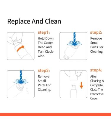 ZHIBAI Ear and Nose Hair Trimmer - Painless Portable Dual Edge Battery-Operated Hair Remover for Men & Women IPX7 Waterproof - Buy Online on GoSupps.com