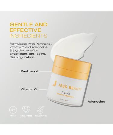 JESS BEAUTY | Skin Care C Bomb Vitamin C Face Moisturizer Even Skin Tone | Hydrating Skincare Face Cream Self Care 1.7 fl oz - Buy Online on GoSupps.com