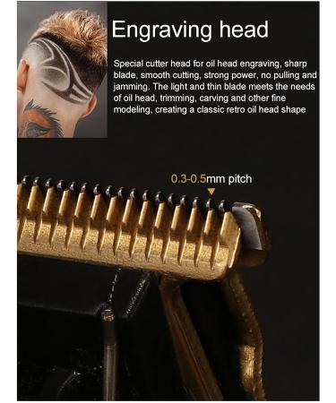 Lanlousy Professional Hair Finishing Trimmers Electric Trimmers Beard Shaving Trimmers Black - Buy Online on GoSupps.com
