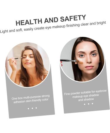 FOMIYES 1 Set Eyebrow Powder Set Makeup Supply Glitter Makeup Lady Eyebrow Powder Brush Eyebrow Stickers - Buy Online on GoSupps.com
