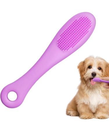 Grooming Brush for Cat Chin | Grooming Chin Scrubber Soft Chin Brush | Non-Slip Cleaning Brush Finger Multifunctional Pet Supplies for Cats Purple - Buy Online on GoSupps.com