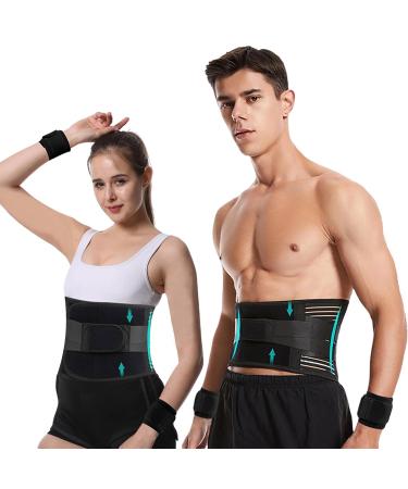 Back Support Belt with 2 Wrists for Strap to Relieve Back Pain 6 Levels of Support Adjustable Back Brace for Sciatica Scoliosis Non-slip Lower Back Support for Men&Women XL Size waist 41.5''-47.5'' XL waist 41.5''-47.5''