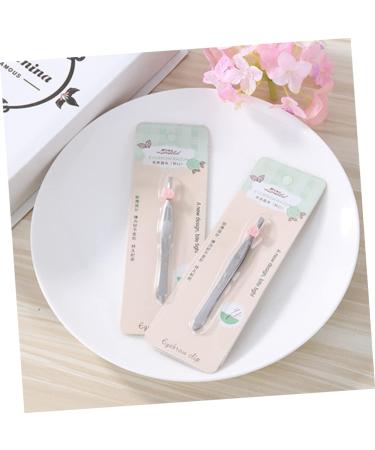FRCOLOR Slant tip Eyebrow tweezer Stainless Steel Eyebrow Clip Eyebrow Eyebrow Removal Bevel a011 Tool - Buy Online on GoSupps.com