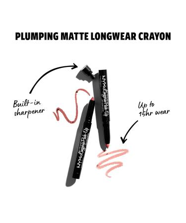 NYX Lip Lingerie Push-Up Plumping Lipstick - Teddy (Warm Rich Brown) - Buy Online on GoSupps.com