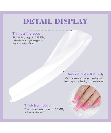 500PCS Saviland Soft Gel French False Nails Kit - Natural Long Square | Acrylic Nail Extension & Repair | Home Salon Nail Art - Buy Online on GoSupps.com