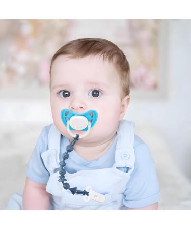 Pandaear 5 Pack Baby Pacifier Chain - Silicone Universal Holder for Boys & Girls - Continuous Design Toy Pacifier Band - Buy Online on GoSupps.com