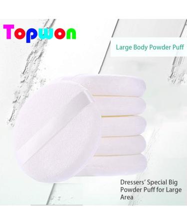 Topwon 5'' Powder Puff for Body Baby - Extra Large Jumbo Size Use for Dusting Powder or Blending & Setting Makeup Foundation (4 Pieces) - Buy Online on GoSupps.com
