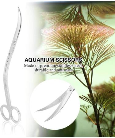 Aquarium Plant Scissors Stainless Steel Wave Scissors Curved Scissors Aquarium Tank Aquascaping Tools Water Plant Trim Tool Aquatic Plant Landscaping Cleaning Scissors(Wave Scissors) - Buy Online on GoSupps.com