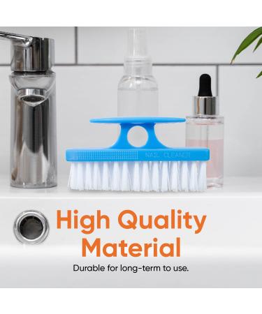 Superio Nail Brush Set (2 Pack) with Handle - Durable Cleaner for Toes, Fingernails, and All Surfaces - Buy Online on GoSupps.com