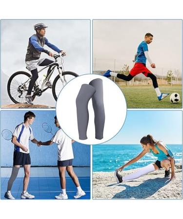 3 Pairs Leg Sleeves | Full Length Compression Knee Sleeves with Anti-Slip Silicone | Sports Performance & Support - Buy Online on GoSupps.com