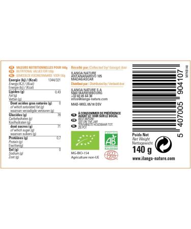 Wet Forest Honey 140g - Organic - Ilanga Nature - Madagascar - Buy Online on GoSupps.com