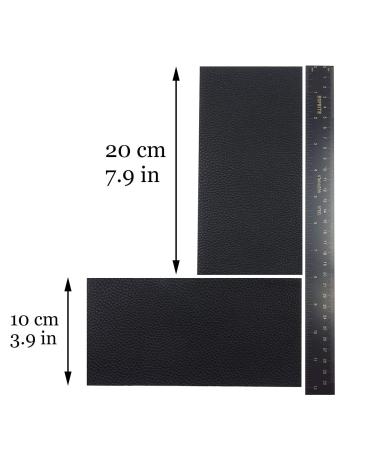 Vowcarol Leather Repair Kit for Couches and Cars - 2 PCS Black Super-Thin Vinyl Patches | Leather Repair Solution - Buy Online on GoSupps.com