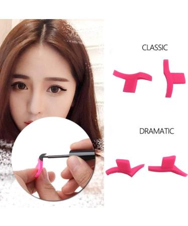 2Pcs/Pair for Cat Eye Winged Eyeliner Template Stamps Silicone Wing Shape Profe Eyebrow Stencils Eyebrows Shape Reusable Stickers - Buy Online on GoSupps.com