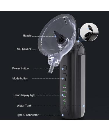 Electric Ear Wax Removal Kit | SoftSpray Ear Cleaner with 4 Pressure Settings | Complete Ear Cleaning Irrigation Kit for Adults & Kids | Black - Buy Online on GoSupps.com