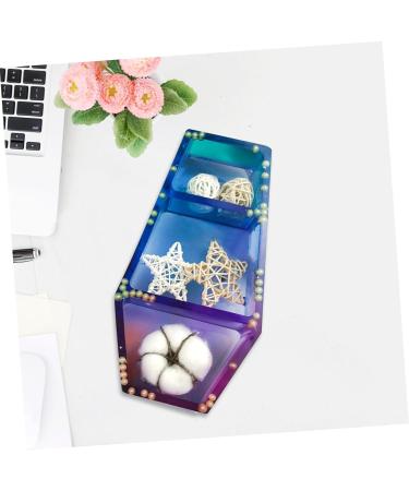 NUOBESTY Box Storage Box Mold Silicone Epoxy Molds Halloween Diy Tool Display Stand Crystal As Shown 24.5X13cm - Buy Online on GoSupps.com