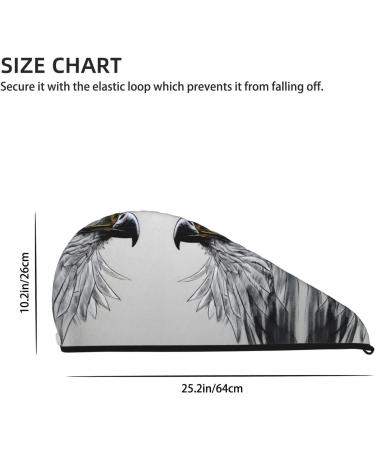 Super Absorbent Eagle Dry Hair Cap for Girls - Elastic Quick Drying Wrap for Long Thick Hair - Buy Online on GoSupps.com