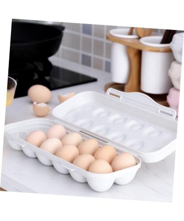 KOMBIUDA 2pcs Anti-Collision Damage Chicken Egg Tray for Refrigerator Egg Fridge Organizers re-usable Grey 30X11X6.5CM - Buy Online on GoSupps.com
