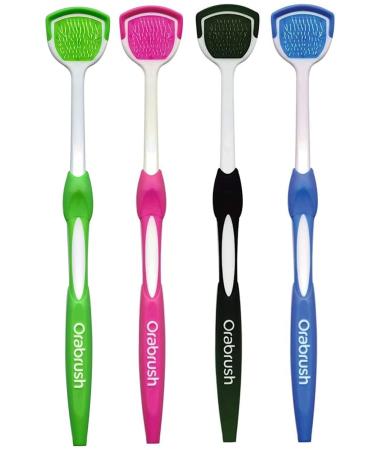 JOEBO tongue scraper tongue brush tongue cleaner helps against bad breath 4 tongue scrapers/21