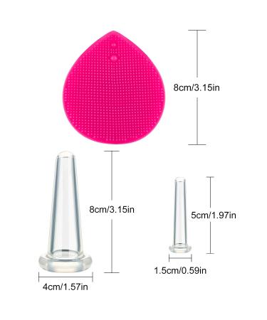 Silicone Facial Cupping Set - 7 Piece Anti-Aging Massage Kit for Body & Face Care - Buy Online on GoSupps.com