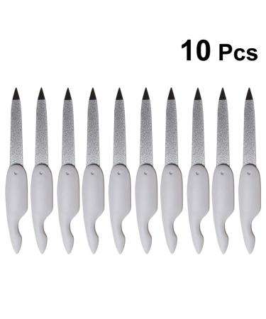 Beaupretty 10pcs Folding Double Side Nail Files and Buffers - Pocket Size Manicure Pedicure Tool - Buy Online on GoSupps.com