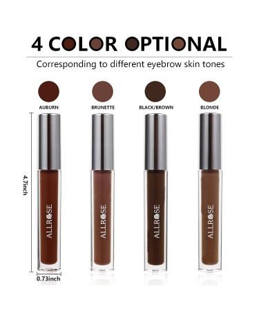 ALLROSE Waterproof Tinted Brow Gel - Long-Lasting Semi-Permanent Eyebrow Mascara in Brunette Shade - Buy Online on GoSupps.com