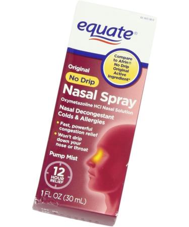 Equate No Drip Original Nasal Spray 1oz (Compare to Afrin) - 1-Pack - Buy Online on GoSupps.com