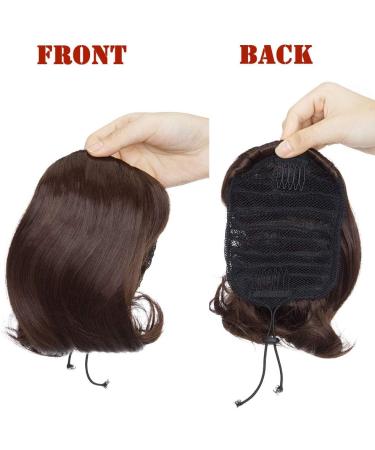 Hepburn Updo Hairpiece Scrunchie - Medium Brown | Wavy Bridal Chignon Wig Extension - Buy Online on GoSupps.com
