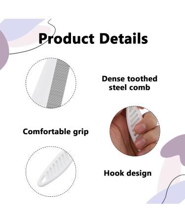 2 Packs Pet Flea Combs Dog Flea Comb Pet Hair Comb for Dogs and Cats Comb Multifunctional Pet Hair Comb Tear Stain Removal for Grooming and Dehairing Face and Paws - Buy Online on GoSupps.com