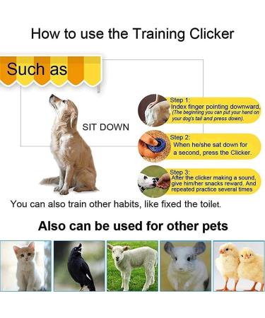 Dog Clicker 6 Pcs Clicker Dog Training Dog Clicker Training with Wrist Strap Big Button Clicker Training for Pet Dog Puppy Cat Bird 6 Colors - Buy Online on GoSupps.com